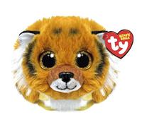 Ty Beanie Balls - Clawsby il Tigrotto con gli Occhioni Dorati Glitter, Animaletti di Peluche Morbidi e Tondi da Collezionare - 8 cm - T42552