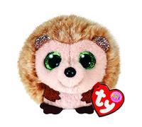 Ty Beanie Balls Hazel Il Riccio con Gli Occhioni Verdi Glitter, Animaletti di Peluche Morbidi e Tondi da Collezionare 8 cm T42500