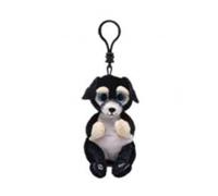 Ty Beanie Bellies Clips T43113 Plush Key Holder, Ranger The Dog with Blue Eyes G