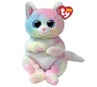 Ty Beanie Bellies - Jenny il Gattino Multicolore con gli Occhioni Azzurri Glitte
