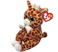 Ty Beanie Bellies Tippi la Giraffa con Occhioni Verdi Glitter, i Peluche col Pancino Morbidi e Coccolosi 20 cm, T41504
