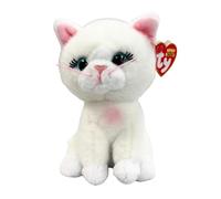 TY Beanie Boos - Amelia la Gattina con Occhi Azzurri Grandi e Glitter, il Peluche con gli Occhi Grandi Scintillanti - 15 Cm - T37377