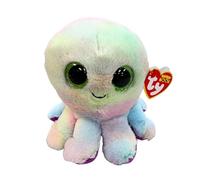 TY Beanie Boos - Bubbles il Polipo con Occhi Verdi Grandi e Glitter, il Peluche con gli Occhi Grandi Scintillanti - 15 Cm - T37360