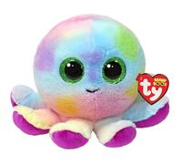 TY Beanie Boos - Bubbles il Polipo con Occhi Verdi Grandi e Glitter, il Peluche con gli Occhi Grandi Scintillanti - 15 Cm - T37360