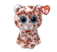 Ty Beanie Boos - Coco il Leopardo con Occhi Azzurri Grandi e Glitter, il Peluche con gli Occhi Grandi Scintillanti - 15 Cm - T37363