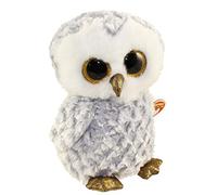 Carletto Ty 37086 White Owl Beanie GL Owlette Buddy-Eule Plüsch, Weiß, 24 cm Owl