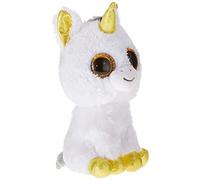 TY - Peluche - Beanie Boos - Unicorno - Pegasus - Peluche con corno e zampe dorati - Occhi dorati grandi e glitter - Il peluche con gli occhi grandi scintillanti - 15 Cm - 36179