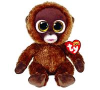 Ty - Beanie Boo's - Peluche Sciessie Le scimmie 15 cm - TY36391, Marrone