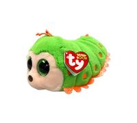TY Beanie Boos - Pilar il Bruco con Occhi Verdi Grandi e Glitter, il Peluche con gli Occhi Grandi Scintillanti - 15 Cm - T37375