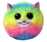 TY Beanie Bouncers - Gemma la Gattina Arcobaleno con gli Occhioni Verdi e Azzurri, Teneri Animaletti Rimbalzanti tutti da collezionare, T83067