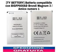 [TY BETTERY] Batteria compatibile con BIGFP800AD Brondi Magnum 3 /Amico numero 1