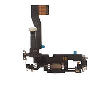 TY BETTERY® Connettore di Ricarica Compatibile con iPhone 12/12 PRO - Dock Charging Flex con Parti elettriche (Nero)