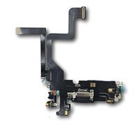TY BETTERY® Connettore di Ricarica Compatibile con iPhone 14 PRO - Dock Charging Flex con Parti elettriche (Nero)