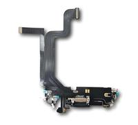 TY BETTERY® Connettore di Ricarica Compatibile con iPhone 14 PRO Max - Dock Charging Flex con Parti elettriche (Nero)