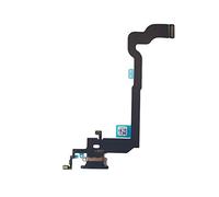 TY BETTERY® Connettore di Ricarica Compatibile con iPhone X - Dock Charging Flex con Parti elettriche (Nero)