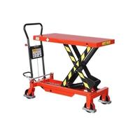 Ty, carrello idraulico a base piatta, sollevatore portatile a forbice per auto, attrezzature e strumenti, ideale per officine e uso domestico, capacità 453,6 kg