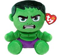 Ty - Collezione Marvel, Hulk, Tutti i Tuoi Eroi Preferiti in Versione Floppy, Morbido Peluche da Collezionare, Idea Regalo per Grandi e Piccini - 20 cm - T44004