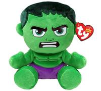 Ty - Collezione Marvel, Hulk, Tutti i Tuoi Eroi Preferiti in Versione Floppy, Morbido Peluche da Collezionare, Idea Regalo per Grandi e Piccini - 20 cm - T44004