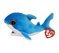 TY Finsley Shark Blue Beanie Boo 14 cm - Morbido peluche per bambini - Peluche da collezione peluche da regalo