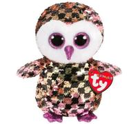 Ty Flippables - Peluche a forma di gufo con paillettes, brillante