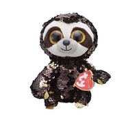 Ty Flippables - Peluche con lustrini brillanti, motivo: Dangler il Paresseux, TY36780, colore: Grigio, 23 cm