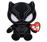 TY Marvel Avengers Black Panther Regular, Peluche Squishy Beanie Licenziato