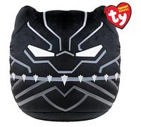 Ty - Marvel Squish a Boos - Cuscino Black Panther 35 cm - TY39344 - Nero - dai 3 anni