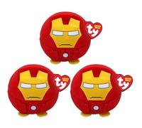 TY Marvel Super Soft Gift Quality Plush Squishy Beanies - (7,6 cm 8 cm Puffies Iron Man, 3 pezzi)