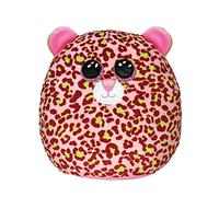 Ty- Squish-a-Boos Lainey Morbido Peluche Cuscino Leopardo Rosa-Ottima Idea Regalo per Grandi e Bambini-Ideale per Ogni occasione-22 cm- 39299, Fantasia Animali, Multicolore, 22cm, T39299