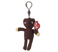 TY Mr. Bean's Teddy - Portachiavi a clip, 10,2 cm, per bambini, carino e confortevole, portachiavi e portachiavi