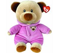 Ty - Peluche, Baby Orsacchiotto con Pigiamino Rosa, Morbido Pupazzo Orsetto Vellutato, il Peluche Pensato per i Neonati, 28 cm, 32044