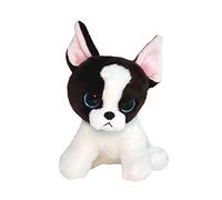 TY 15 cm Beanie Babies Portia Cucciolo di Cane Marrone e Bianco Azzurri Glitter-Il Peluche con Gli Occhi scintillanti-15 Cm-36274, Multicolore, M, 36274