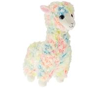 TY - Peluche - Beanie Babies - Lama - Lola - Multicolore Pastello - Cucciolo con occhi blu glitter - Il peluche con gli occhi scintillanti - 28 Cm - 96317