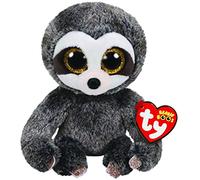 TY - Peluche - Beanie Boos - Bradipo - Dangler - Grigio - Occhi dorati grandi e glitter - Il morbido pupazzo con gli occhi grandi scintillanti - 15 Cm - 36215