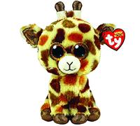 TY - PELUCHE - BEANIE BOOS - GIRAFFA - STILTS - GIALLO E MARRONE - PELUCHE CON ZAMPE E OCCHIONI GLITTER DORATI - IL MORBIDO PUPAZZO CON GLI OCCHI GRANDI SCINTILLANTI - 15 CM - 36394