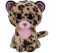 Peluches Ty Leopardo marrone e rosa Livvie 24 cm