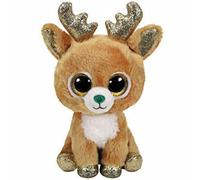 Ty Peluche Glitzy Il Renna, Colore Marrone, 15 cm, TY36220