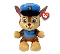 TY - Collezione Paw Patrol, Chase, Tutti gli Eroi della Squadra dei Cuccioli in Versione Floppy, Morbido Peluche da Collezionare, Idea Regalo per Grandi e Piccini - 20 cm - T44014