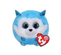 Ty - Peluche - Puffies - Cane Husky -Prince - Azzurro - Cagnolini con occhioni Azzurri Glitter - Le Palline Beanie di Peluche morbide e coccolose - 10 Cm - 42513