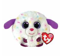 Ty - Peluche - Puffies - Cane - Munchkin - Multicolore - Cagnolino con occhioni viola glitter - Le palline Beanie di peluche morbide e coccolose - 10 Cm - 42528