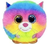 Ty - Peluche - Puffies - Gatto - Gizmo - Multicolore - Gattino Arcobaleno con occhioni Glitter - Le Palline Beanie di Peluche morbide e coccolose - 10 Cm - 42520