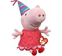 TY Peppa Pig Beanies 20th Anniversary Regular - Peluche morbido per bambini, giocattolo per bambini, orsacchiotto, pezzo da collezione