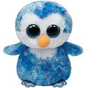 TY - Pinguino Ice Cube di Peluche, Beanie Boos, 15,24 cm, Colore Blu