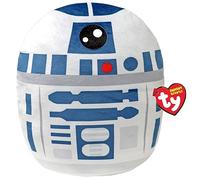 Ty R2D2 Disney Star Wars Squish-A-Boos 10 pollici, berretto con licenza per bambini, morbido peluche