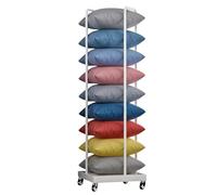 ty - Scaffale salvaspazio per cuscini da divano, organizer per casa, scuola, hotel e boutique al dettaglio, perfetto per cuscini quadrati, coperte e trapunte
