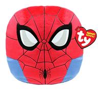 Ty Squishy Beanies Collezione Marvel, Spiderman, Tutti i Tuoi Eroi Preferiti a Forma di Morbido Cuscino di Peluche da Collezionare, Idea Regalo per Grandi e Piccini 22 cm T39254