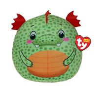 TY Squishy Beanies - Griffin il Draghetto, Morbido Cuscino di Peluche con Occhioni Verdi, Idea Regalo per Grandi e Piccini, Tutti da Collezionare - 22 cm - T39417