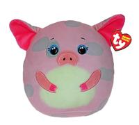 TY Squishy Beanies - Hambone il Maialino, Morbido Cuscino di Peluche con Occhioni Verdi, Idea Regalo per Grandi e Piccini, Tutti da Collezionare - 22 cm - T39420