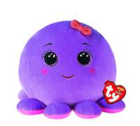 Ty Squishy Beanies - Il Polipetto Octavia, Morbido Cuscino di Peluche con Occhioni Viola Glitter, Idea Regalo per Grandi e Piccini, Tutti da Collezionare - 33 cm - T39339