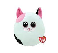 Ty Squishy Beanies - Muffin il Gattino, Morbido Cuscino di Peluche con Occhioni Rosa Glitter, Idea Regalo per Grandi e Piccini, Tutti da Collezionare - 22 cm - T39222